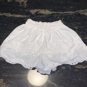 Topshop White Shorts